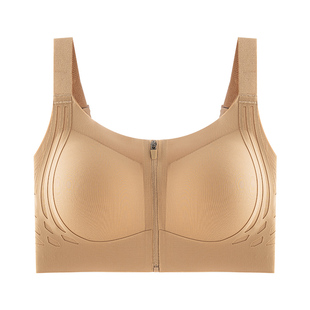 【前拉链】内衣女运动防震无钢圈收副乳防下垂固定杯大胸显小文胸