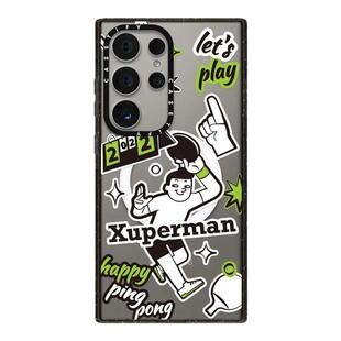 许昕同款xuperman手机壳亚克力磁Magsafe吸适用于三星S25ultra/S25/S24/S23ultra防摔保护壳男生女生个性创意