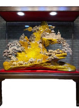 崖柏金丝楠木开业乔迁礼品摆件