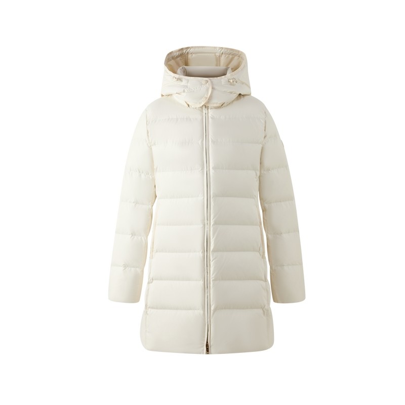 【防泼水&鸭绒】Eland衣恋排骨羽绒服女龟背连帽外套2025冬季新款