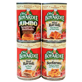 美国方便速食肉丸馄饨牛肉云吞罐头CHEF BOYARDEE BEEF RAVIOLI