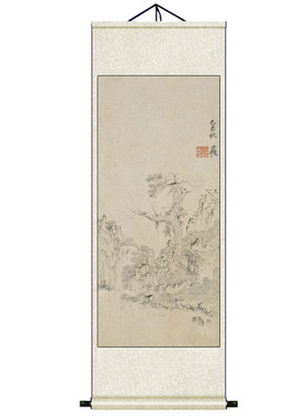 陈洪绶山水物件书法花鸟