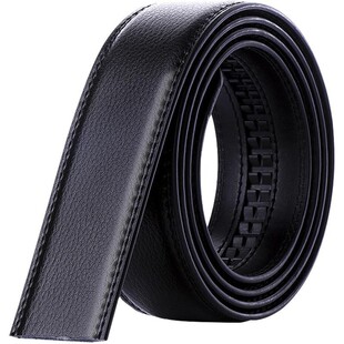 花花公子皮带男士真皮带身不带头无头自动扣潮流年轻人牛皮裤腰带