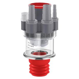 下水管三头通洗衣机地漏接头扫地机管排水管道三通二合一分水器