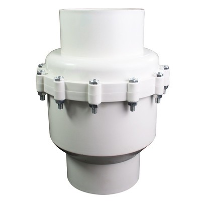 PVC止回阀50排水管单向止逆阀鱼缸水泵防逆流75 110下水道防返水