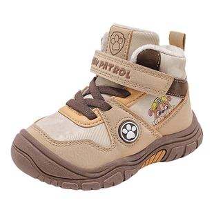 汪汪队立大功宝宝棉鞋2025冬季新款加绒保暖儿童靴子小男童运动鞋
