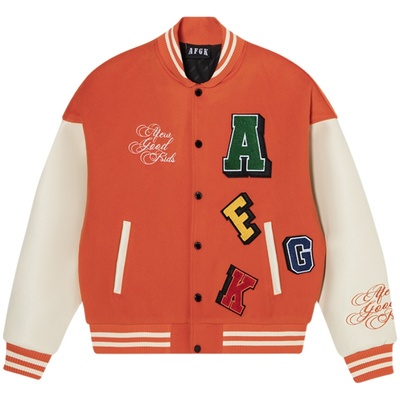 AFGK秋季宽松魔术贴棒球服