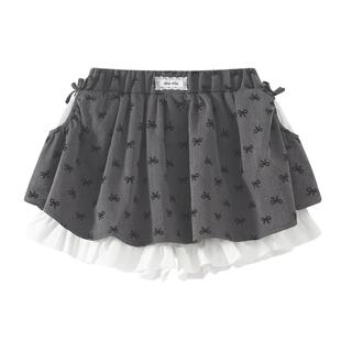植木女童裙子2026夏季新款中大童设计感A字半身裙儿童半裙童装