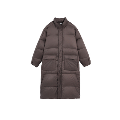 BODYDREAM BM宽松立领羽绒服男冬季24新款复古百搭中长款加厚外套