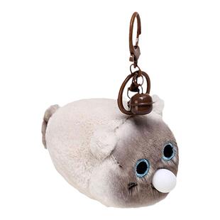 YUYI吐泡泡小橘猫咪钥匙扣毛绒书包包挂件玩偶可爱小猫吃鱼礼物