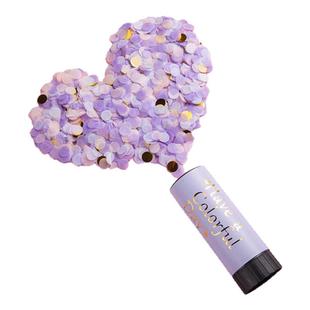 手拧小礼炮喷花筒生日婚礼手持拉炮礼花喷彩派对道具结婚推推乐