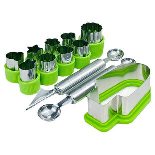 挖球器挖水果球勺子挖西瓜球勺拼盘工具套装雕花刀模具切水果蔬菜