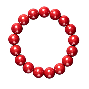 正品铜仁原矿帝王砂朱砂手串女朱砂珠朱砂手链属马本命年饰品男