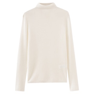 水云间羊毛针织衫上衣女高领毛衣内搭长袖打底衫保暖叠穿2025秋冬