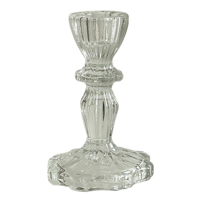 欧式复古玻璃烛台装饰摆件