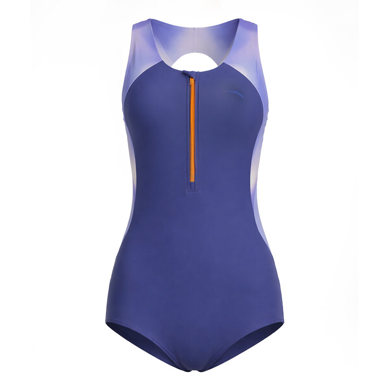 安踏绝美晕染渐变泳衣女三角竞速