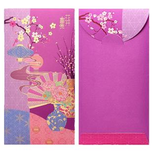 2026新款创意烫金红包袋花开富贵个性春节喜庆利是封企业logo定制