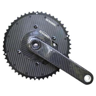 XCYCOOL公路自行车双盘碳纤维折叠车碳纤维超轻复合齿110BCD牙盘