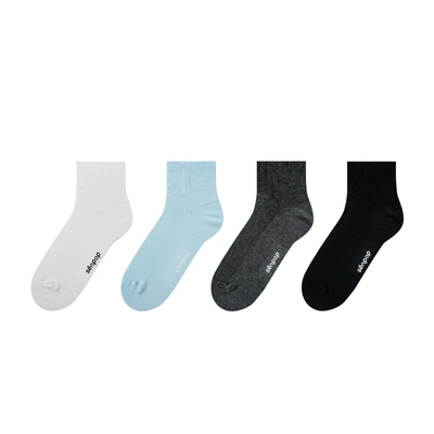 上森senpop白色袜子女夏季薄中