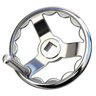 铸铁镀铬闸阀门方孔手轮3寸3.5寸4寸5寸6寸8寸内孔12 14 15 17mm