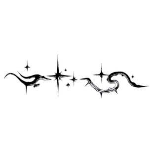 INKCOOL 星芒刺痕纹身贴时尚性感防水持久百搭草本纹身贴IK018