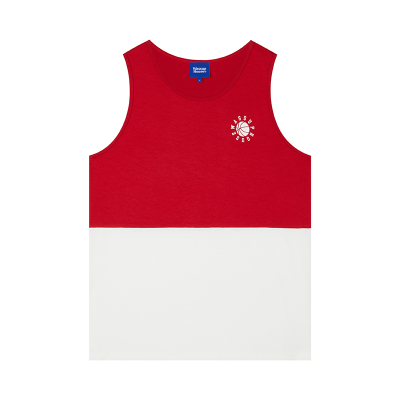 WassupHouse篮球印花拼接背心