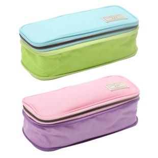 日本国誉KOKUYO大容量笔袋多功能男女一年级多层小学生初中生创意文具盒铅帆布简约日系文具收纳铅笔盒