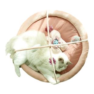 吉仔仔猫咪多功能玩耍猫床猫窝宠物帐篷床小猫鼠洞嬉戏窝垫可折叠