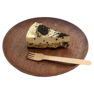 ins风木质托盘圆形甜品蛋糕盘咖啡厅一人食点心盘日式茶盘餐盘