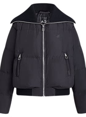 A21女装梭织宽松翻领羽绒服