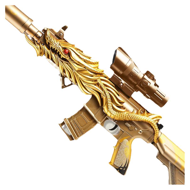儿童玩具枪m416软弹枪五爪金龙皮肤满配全套装备男孩仿真模型