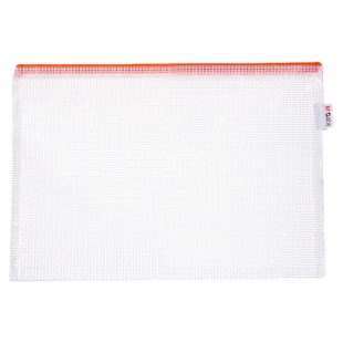 晨光A4网格拉链袋防水透明试卷文具收纳袋大容量档案袋文件资料袋