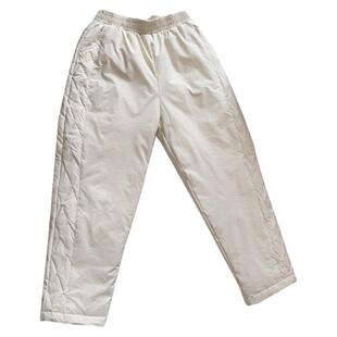 高端羽绒裤女冬季外穿九分欧货洋气网红白鸭绒裤子女新款2025爆款