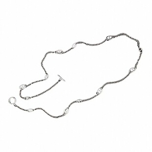 猪鼻子项链OT扣设计经典款金属链条几何设计毛衣链长款