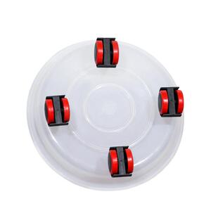 可移动花盆托盘底座滚轮盆栽接水盘树脂万向轮加厚底盘防滑托架圆