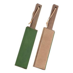 和臻牛皮荡刀板去毛刺磨刀板刀刃修复抛光双面荡刀板双面荡刀布