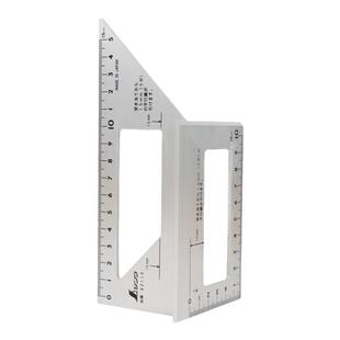 亲和测定多功能木工划线过线神器角尺企鹅45° 90°角度规直角尺