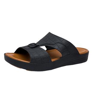 皮拖鞋男夏季外穿防滑厚底男士开车休闲凉拖上班工作越南沙滩凉鞋