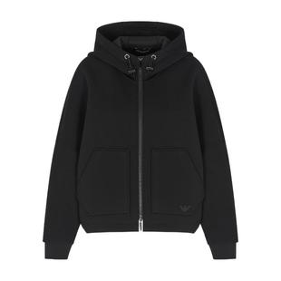 EMPORIO ARMANI/阿玛尼冬季新款女连帽休闲机能风帽夹克卫衣外套