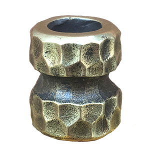 显若陨坑纹肌理刀坠桶珠黄铜藏银伞绳手工个性原创DIY手电坠挂EDC