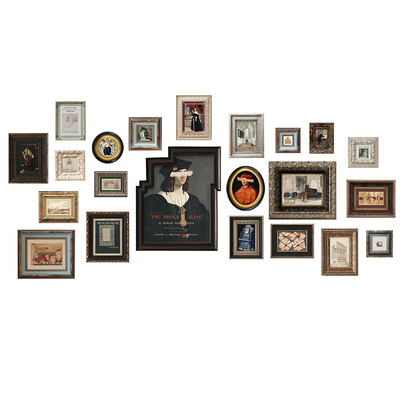 欧式风餐厅卧室复古组合装饰画