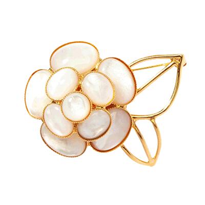 coco山茶花贝母胸针高级感女款