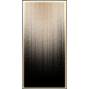 现代轻奢玄关装饰画led灯画竖版走廊过道壁画抽象高级感玄幻挂画