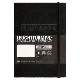 德国灯塔LEUCHTTURM1917 子弹笔记本子Bullet Journal子弹日记本硬封皮点阵点格内页厚记事本礼品手账A5中开