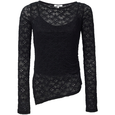 ONLY透肤两件套长袖T恤