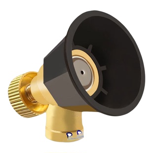 黑旋风雾化打药喷雾头农用高压可调节纯铜喷头防风可调防掉喷雾器