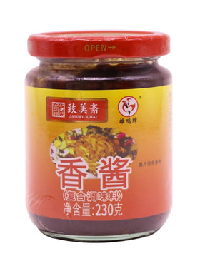 致美斋雄鸡牌香酱调味料230g家用炒菜拌面拌饭腌制煎饼酱烧烤刷酱