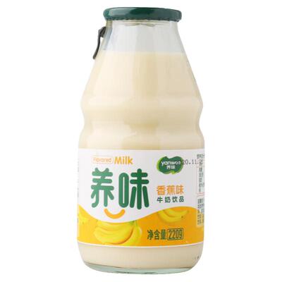 养味牛奶220g草莓香蕉椰奶果奶