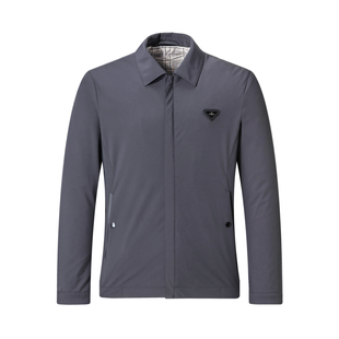 七匹狼男士夹克2025秋季新款翻领商务茄克衫外套百搭休闲男装潮流