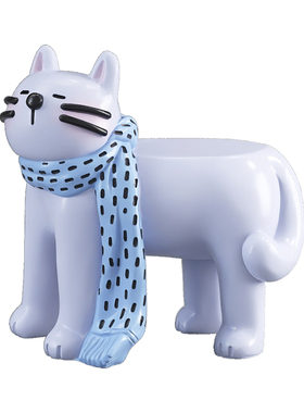 奶油风猫咪换鞋凳生日礼物